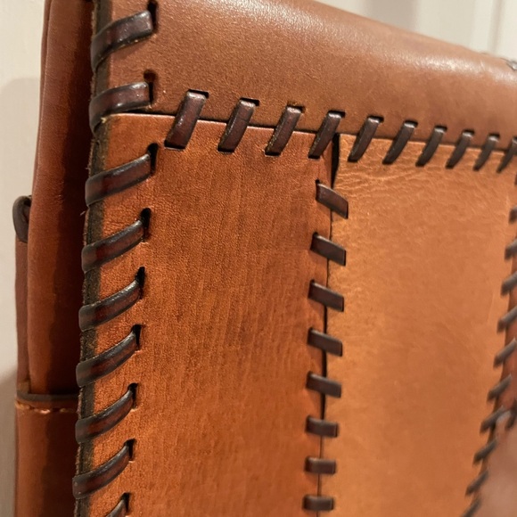 Patricia Nash Patchwork 100% Italian Leather Crossbody Bag. The Granada Bag. - Picture 3 of 16